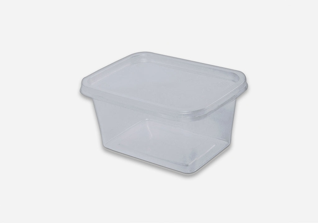W 200 Plastic Container with Lid Rectangle